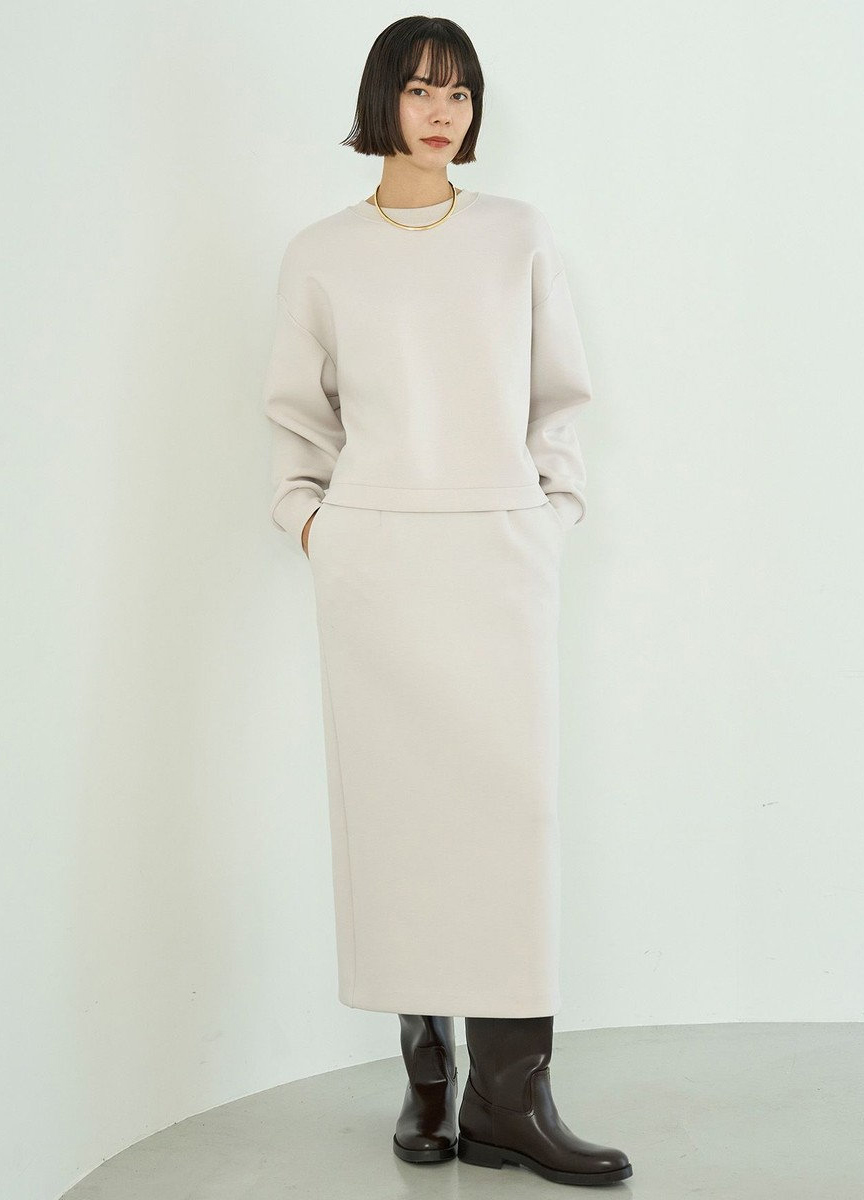 太空棉美型直筒裙